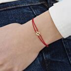 Altın İpli G Harfi Bileklik