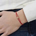 Altın İpli Ş Harfi Bileklik