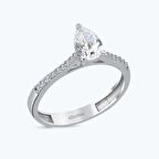 Altın Damla Taşlı Yüzük