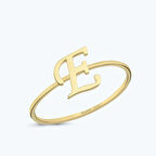 Altın E Harfi Yüzük