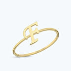 Altın F Harfi Yüzük