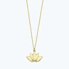 Altın Lotus Kolye