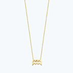 Altınbaş Burç Kova Kolye