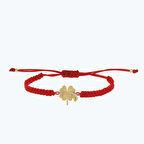 Altın İpli Yonca Bileklik