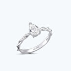 Altın Damla Tektaş Yüzük