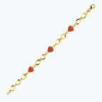 22 Ayar Altın Çocuk Çilek Bileklik