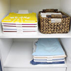 10'lu Tişört Düzenleyici Gömlek T-shirt Elbise Organizer