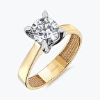 Altın Tektaş Yüzük