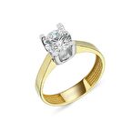 Altın Tektaş Yüzük