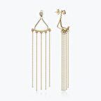 Altın Marin Sallantılı Küpe