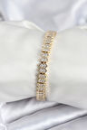 Pirinç VIP Seri Gold Renk Zirkon Taşlı Kadın Bileklik