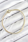 Pirinç Charm Topcuk Model Gold Renk Kadın Bileklik