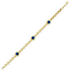 Nazar Boncuklu Altın Bileklik