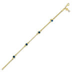 Nazar Boncuklu Altın Bileklik