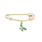 Kelebek Figürlü Altın Bebek İğne