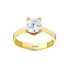 Altın Tektaş Yüzük