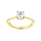 Altın Tektaş Yüzük