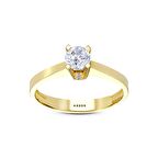 Altın Tektaş Yüzük