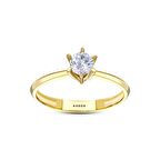 Altın Tektaş Yüzük