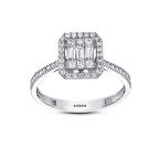 Baget Taşlı Altın Yüzük