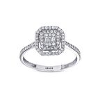 Baget Taşlı Altın Yüzük