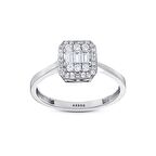 Baget Taşlı Altın Yüzük