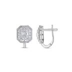 Baget Taşlı Altın Küpe