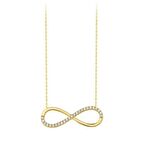 Sonsuzluk Taşlı Altın Kolye