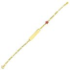 Çiçek Figürlü Altın Çocuk Künye