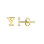 Y Harfli Tek Altın Küpe