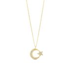 Ay Yıldız Altın Kolye