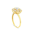 Taşlı Tasarım Altın Yüzük