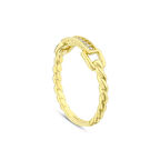 Taşlı Tasarım Altın Yüzük