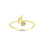 Tasarım Altın Yüzük - 14K - 1.17gr