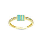 Tasarım Altın Yüzük - 14K - 1.66gr