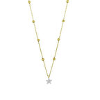 Yıldız Figürlü Altın Kolye - 14K - 1.82gr