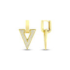 Altın Tasarım Küpe - 14K - 4.63gr