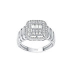 Baget Taşlı Altın Yüzük - 14K - 2.77gr