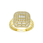 Baget Taşlı Altın Yüzük - 14K - 2.85gr