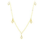 Taşlı Altın Kolye - 14K - 2.54gr