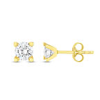 Altın Tektaş Küpe - 14K - 0.94gr