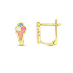 Figürlü Altın Çocuk Küpe - 14K - 1.31gr