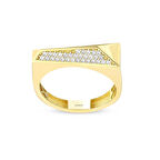 Taşlı Tasarım Altın Yüzük - 14K - 2.17gr