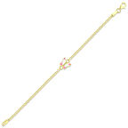 Kelebek Figürlü Altın Çocuk Bileklik - 14K