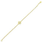 Çiçek Figürlü Altın Bileklik - 14K - 1.98gr