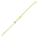 Figürlü Altın Çocuk Künye - 14K