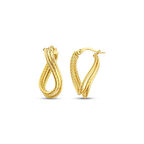 Altın Tasarım Küpe - 14K