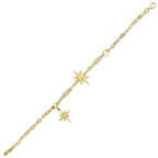 Altın Kutup Yıldızı Figürlü Bileklik - 14K
