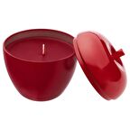 IKEA Vınterfınt Metal Kutuda Kokulu Mum - Kırmızı