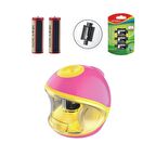 Keyroad Pilli Otomatik Kalemtıraş Kr971783 Pembe + 2'Li Pil + 3 Adet Kalemtıraş Bıçağı